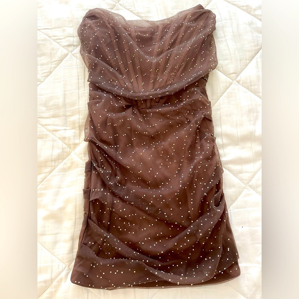 Strapless corset dress